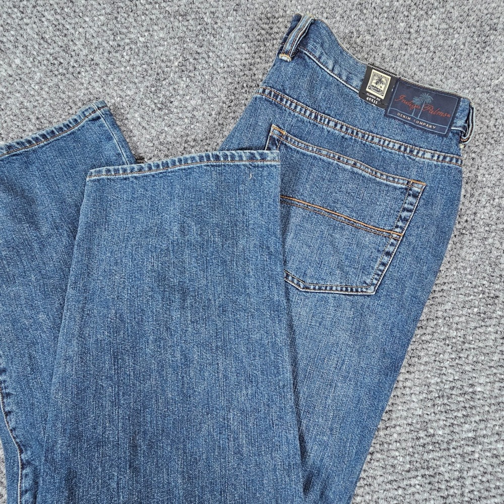 Tommy Bahama Indigo Palms Classic Fit Dark Wash Denim‎ Jeans Mens 40x32